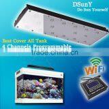 Android Wifi Light 40cm/15inch Dimmable Programmable Led Aquarium Light With 4 Channels Dimmable 2016 New Arrival
