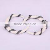 White / Black Resin Gem Pendant, Pave Crystal Twine Around Resin Horn Druzy Pendant thumbnail-5