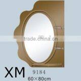 Oval Gold Bathroom Mirror With Shelf Factory Directly Sale Decorative Mirror Made in China thumbnail-1