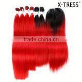 New Coming OEM Design Colored Synthetic Hair Extensions With Good Prices