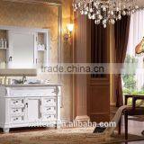 WTS-8422 No Include Faucet and Yes Include Countertop Classic Wood Bathroom Vanity thumbnail-1