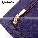 Cowhide Leather Famous Brand Women Wallet and Hand Purse Good Quality thumbnail-5