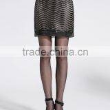 Fashion 100% Polyester African Net Black Lace Fabric/beaded Sequins Bridal Lace for Apparel thumbnail-3