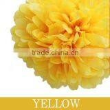 4" 6" 8" 10" 12"14" 16" 20" Tissue Paper Pompoms Pom Poms Balls Wedding Party Decor Yellow Tissue Paper PomPom