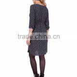 Textured Fabric Maternity Clothes Pregnant Women O-neck thumbnail-3