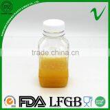 Clear Square PET Plastic Bottle for Cold Pressed Juice With Food Grade thumbnail-1
