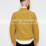 High Quality Man Tan Color Corduroy Jacket Coat (LOTJ326) thumbnail-3