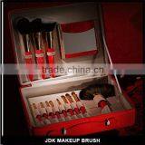 12 Pcs Cosmetic Brush Kit China Wedding Foundation Brush Set Wood Makeup Brushes Red Box thumbnail-2