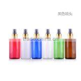 Amber Color 220ml Empty Atomizer Spray Perfume Plastic Bottle With Gold or Silver Cap