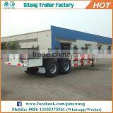 Competitive Price Durable Container Carrier Semi-trailer 20 Flatbed Trailer thumbnail-1