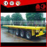 Chinese Manufacturer 3 Axle Flatbed Container Semi Trailer for Online Shopping thumbnail-1