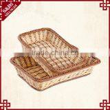 Cheap Custom Rectangular Shape Fruit Vegetable Display Basket Hand Woven Baskets thumbnail-2