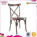 Metal x Cross Back Dining Chair thumbnail-2