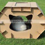 2017 Newest Eco-friendly Paper Material Pet House ,easy Taking and Outdoor Travelling Best Choose thumbnail-2