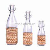 250ml 500ml 1000ml Glass Water Bottle With Straw thumbnail-1