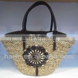natural seagrass handmade fashion lace bag