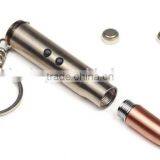 4 in 1 Laser Pointer LED Flashlight Torch Ball Pen Bullet Style Keychain thumbnail-6