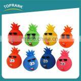 Wholesale Custom Color Cute Pineapple Head Vinyl Toys for Pet Dog thumbnail-1