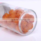 Set 3 Clear Eco-friendly Round Large Glass Storage Jars With Red Square Pattern Lid thumbnail-2