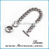 2016 New Designs Snap Jewelry Fashion Chain Design Snap Button Bracelet thumbnail-3