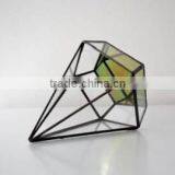 Diamond Shape Metal & Glass Hot Sale Lantern thumbnail-1