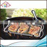 NBRSC Large Outdoor Grilling Vegetable Food Metal Wire BBQ Grill Fish Basket thumbnail-1