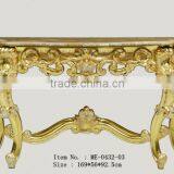 Marble Top Antique Gold Console Table for Living Room ME-0432-01 thumbnail-4