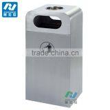 Shopping Mall Stainless Steel Waste Rubbish Bin thumbnail-5