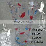 Decorative Table Glass Vase, Customized Art Flower Vase thumbnail-1