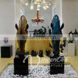 Art Deco High Quality Resin Craft Fiberglass Head Horse Statue thumbnail-5