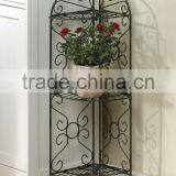 New Design Black Color Floating Home Decrative 3 Tier Metal Flower Pot Stand thumbnail-2