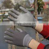 NMSAFETY 13 Gauge Knitted Nylon or Polyester Liner Coated PU on Palm Gloves thumbnail-4