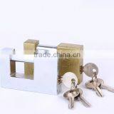 Solid Brass Rectangular Globe Mini Padlock From 50mm Size to 90mm thumbnail-4