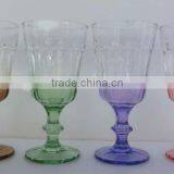 GH262 Glass Drinking Cup With Colorful Spray thumbnail-1