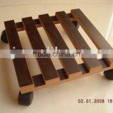 Brown Wooden Plant Cart thumbnail-1