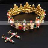 Hot Selling Bridal Jewelry Pageant Rhinestone Big Fashion Crown For Sale thumbnail-3