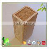 High End Bamboo Kitchen Knife Set With Slotted Bamboo Block thumbnail-4