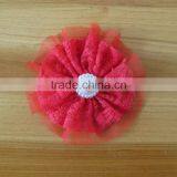 Lace Flower With Pearl Bead in Center for Kids Hair Accessories thumbnail-3