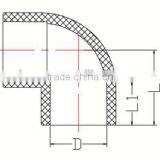 HIGH QUANLITY 90 DEG ELNOW OF PVC GB STANDARD PIPES & FITTINGS FOR WATER SUPPLY thumbnail-2