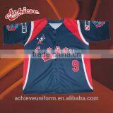 Custom Dry Fit Sublimation Jersey Softball Baseball Shirts thumbnail-3