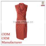 Formal/party Wear Dress Cap Sleeve Bodycon Turtle Collar Side Split Women's Night Dresses thumbnail-1