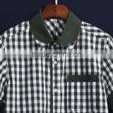 Fashion School Uniform Manufacturers Green Plaid Sport Shirt thumbnail-3