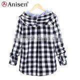 Wholesale China Fleece Women Plaids Jacket thumbnail-4