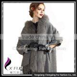 CX-B-P-65C 2016 Winter Fashion New Style Pashmina Shawl With Fur Trim thumbnail-2