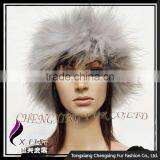 CX-E-16 Fashioon Women Hairband Fur Stretch Neck Warmer Girls Hair Headband thumbnail-1
