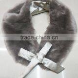 Fashion Faux Fur Collar Shawl With Bow Ribbon for Winter thumbnail-1