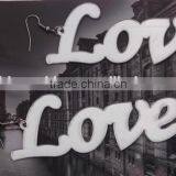 New Design Acrylic LOVE Letter Earrings 2015 Punk Earring Jewelry Hip Hop Custom Acrylic Letter Earring thumbnail-6