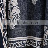 2017 Women Casual Navy Vintage Floral Loose Kimono With Asymmetrical Hem Ladies Summer Beachwear thumbnail-5