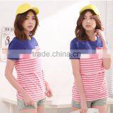 Athleisure Maternity Clothing Mode Style Breastfeeding Clothes Loose and Comfortable Nursing T-shirts thumbnail-2