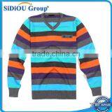 2015 Colorful Deep V Neck Sweaters Men thumbnail-1